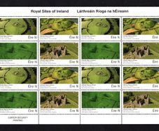 2017 Ireland Royal Sites of Ireland Commemorative Stamps Sheet Plate 1A1A1A1A Min Never Hinged (MNH)
