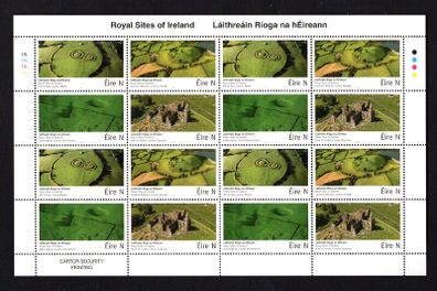 2017 Ireland Royal Sites of Ireland Commemorative Stamps Sheet Plate 1A1A1A1A Min Never Hinged (MNH)