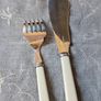Antique W&H Silver Plated Fish Flatware Servers Image 3