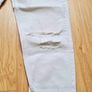 White Distressed Mom Jeans Image 4