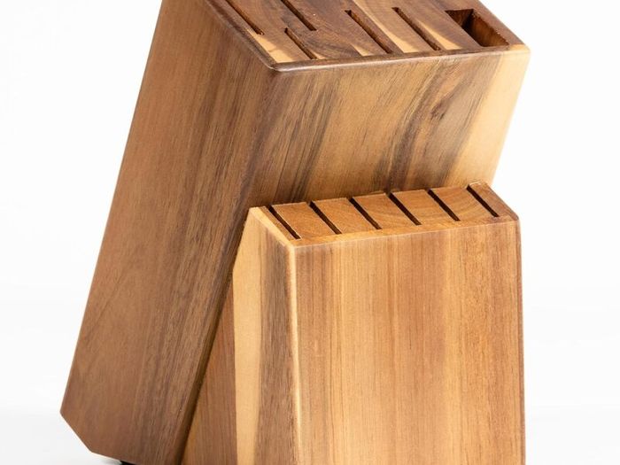 Kitchen Knife Set with Acacia Wood Block - 15 Piece - Brand New