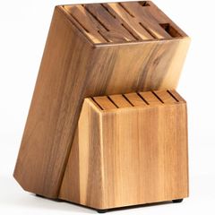 Kitchen Knife Set with Acacia Wood Block - 15 Piece - Brand New