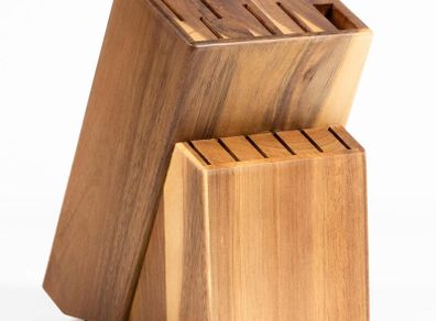 Kitchen Knife Set with Acacia Wood Block - 15 Piece - Brand New