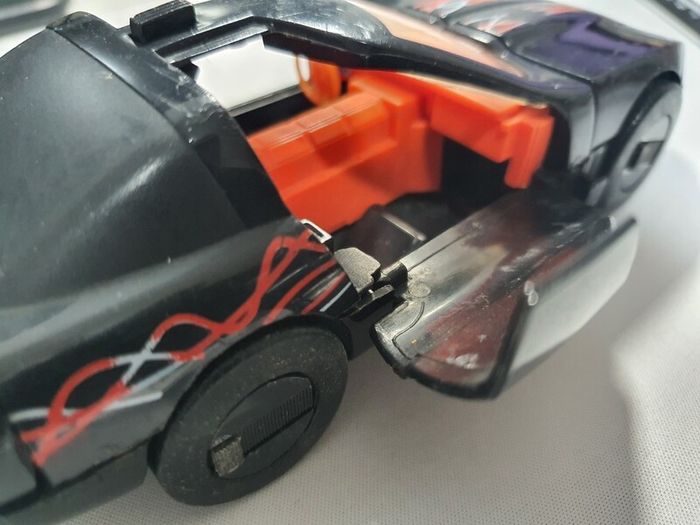 MASK 80s Cartoon Toy Raven Corvette and Calhoun Burns toy