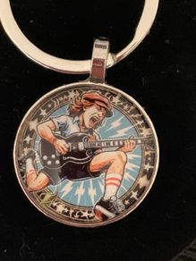 ACDC Key ring chain