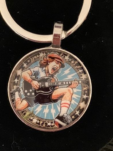 ACDC Key ring chain