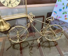 Vintage Metal Wire Bicycle Decor Bike Figurine