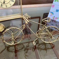 Vintage Metal Wire Bicycle Decor Bike Figurine