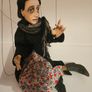Sad-Eyed Lady Handmade Wooden Marionette Image 5