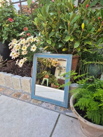 Teal And Gold Mirror
