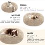 Calming Dog Bed - Washable Fluffy Plush Puppy Cat Bed with Anti-Slip Bottom 60cm Image 6