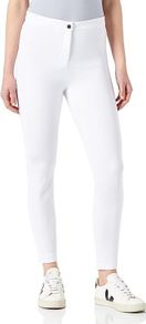 BRAX Women's Style Lou Jersey Leggings Silhouette Pants, White XL - XXL, EU 44, UK18R