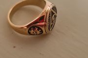 Mens large ring gold coloured