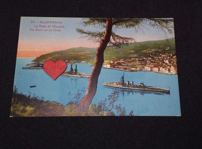French Postcard : Villefranche La Rade et l'Escadre - Naval Ships