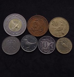World Coins : Birds Featured On Coins From Different Countries