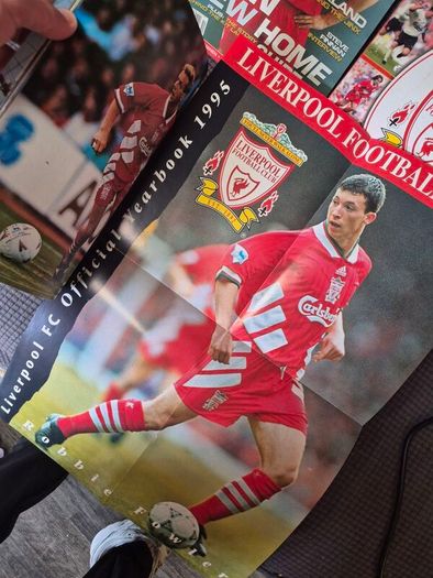 Complete Vintage Liverpool FC Yearbooks 1994/95 & 1996/97 - Mint Robbie Fowler & Patrik Berger Posters Intact