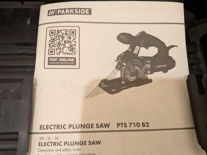parkside plunge saw NON FUNCTIONAL