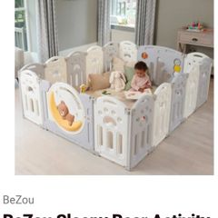 Bezou Sleepy Bear Activity Playpen