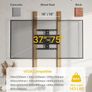 0.77" Ultra Slim TV Wall Bracket for 37-75 Inch TVs, Heavy Duty Full Moiton TV Wall Mount Up to 65kg, Swivel & Tilt TV Bracket for Flat/Curve Screens, Max VESA 400x400mm Image 6