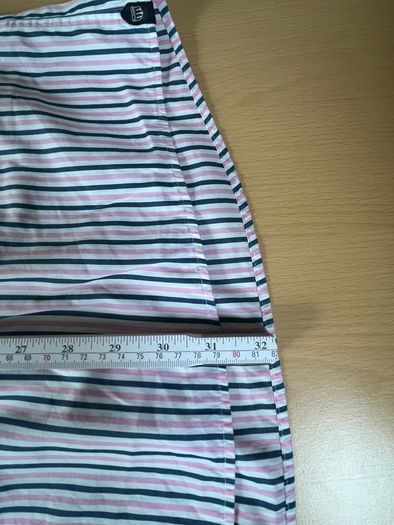 Gant Shirt Mens 2XL Striped Short Sleeve Collared Liberty Bell Poplin - Pink\Blue