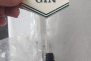 Gilbeys London Dry Gin, wall bracket or shelf, new ,,buyer collects or pays postage thank you, see pictures for condition, sold as is,