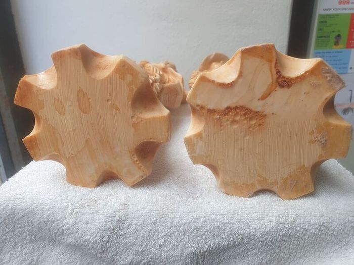 Vintage Matching pair of faux Ivory Oriental Style figures