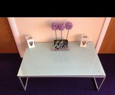 Glass top table