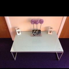Glass top table