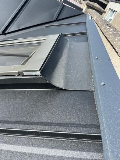 Standing seam roof, sale and delivery of roofing materials and gutter systems