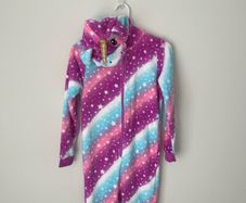 Girls Unicorn Fleece Onesie / All-in-One Pyjamas