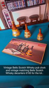 Vintage Bells Scotch Whisky clock