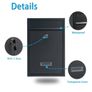 Boxes Wall Mounted Waterproof, Steel Mail Box with 2 Keys, Lockable Weatherproof Large Letter Lostal Boxes for Outside or Door Image 5