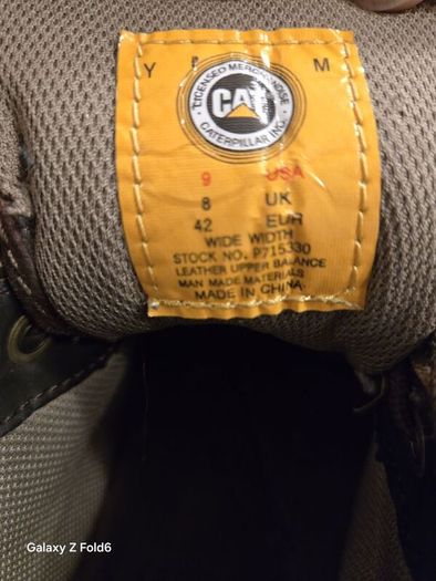 CAT boots wide fit