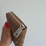 Desigual Brown Studded Cutout Zip-Around Purse Wallet Image 5
