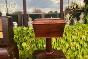 Tea caddy on tripod