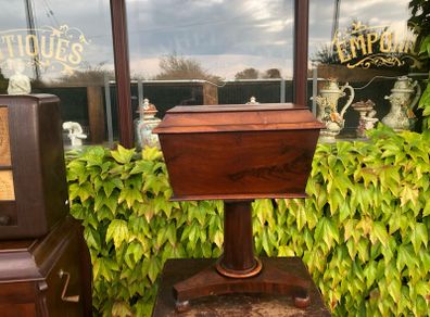 Tea caddy on tripod