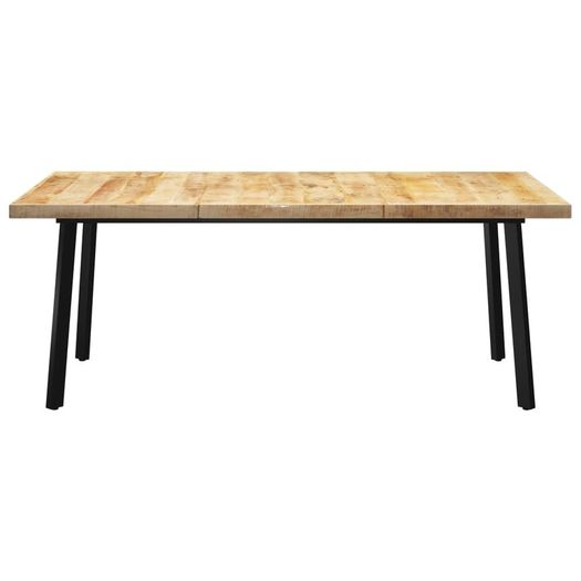 Dining Table with V-shaped Legs 200x100x77 cm Solid Mango Wood