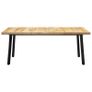 Dining Table with V-shaped Legs 200x100x77 cm Solid Mango Wood Image 4