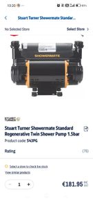 showermate twin shower pump 1.5 bar
