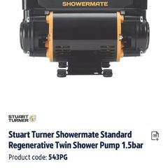 showermate twin shower pump 1.5 bar