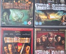Great Dvds.  Pirates Of The Caribbean. SPECIAL OFFER now,  any 8/12/16 dvds.  FREE POSTAGE.