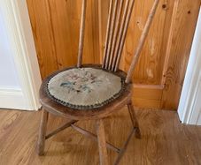 Antique wooden stick-back chair - Interesting Provenance