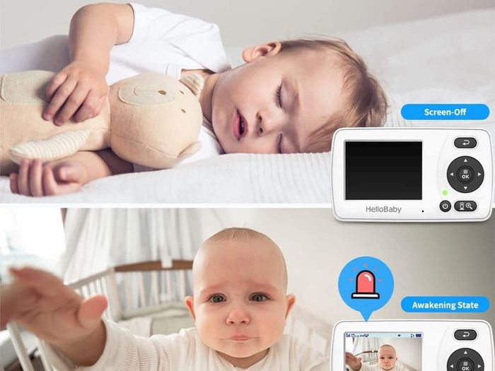 Baby Monitor, Monitor with Camera and Audio, Infrared Night Vision Camera,VOX Mode, Lullaby,Digital 2X Zoom,Alarm Function (FREE POSTAGE)