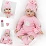Realistic Reborn Dolls Baby Girl 22inch 55cm Soft Vinyl Silicone Real Life Baby Dolls Looking Newborn Reborn Dolls Toddler Baby Girl Toy Best Xmas Gift (FREE POSTAGE) Image 2