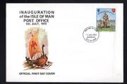 1973 Isle of Man Inauguration of Postal Independence Commemorative Stamp First Day Cover (FDC)