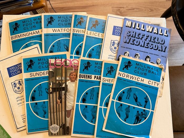 Millwall Football Club. Collection of Vintage Match Programmes. 1960's and 1970's.