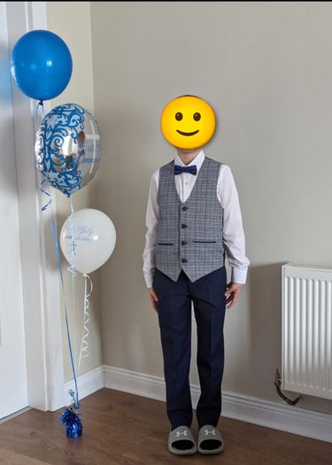 First communion Benetti suit plus Benetti shoes size 4
