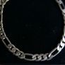 Vintage Sterling Silver 925 Figaro Link Bracelet Chain length 8" - 7,2g Image 4