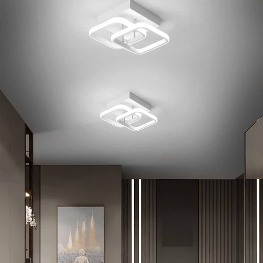 NEW SALE | Ceiling Light Modern 22W LED Cool White 6000K Acrylic Square LED Ceiling Lamp for Hallway Office Bedroom Kitchen Living Room Ceiling Light