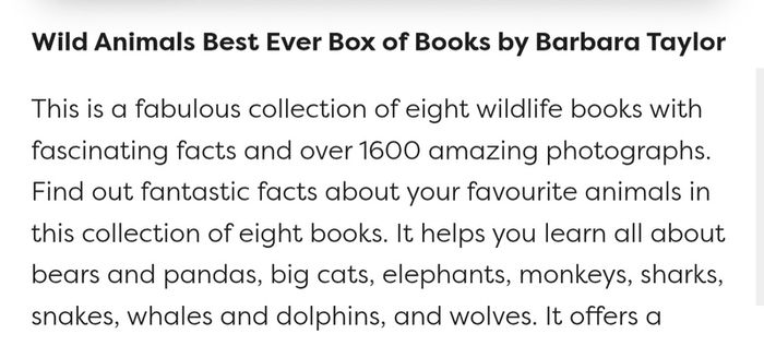 New Wild Animals Box of 8 Books